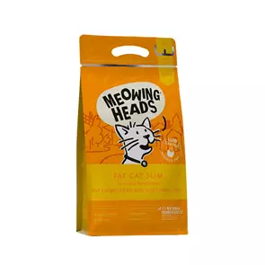 Беззерновой cухой корм BARKING (MEOWING) HEADS Fat Cat Slim для взрослых кошек с избыточным весом с курицей и лососем &quot;Худеющий тостячок&quot;