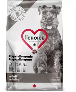 Беззерновой сухой корм 1st Choice Care для собак всех пород, склонных к аллергии с уткой Hypoallegenic